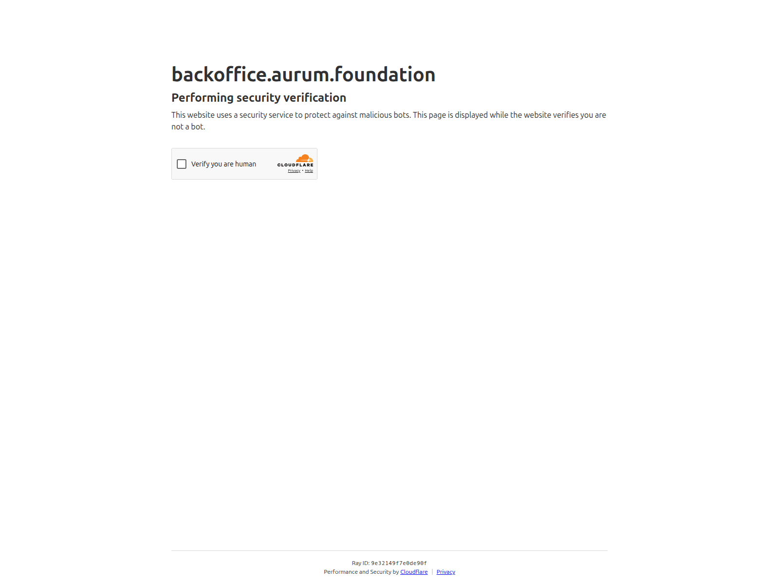 Screenshot of backoffice.aurum.foundation