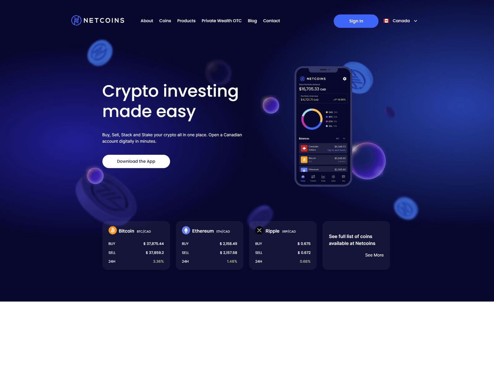 Screenshot of netcoins-loggii.webflow.io