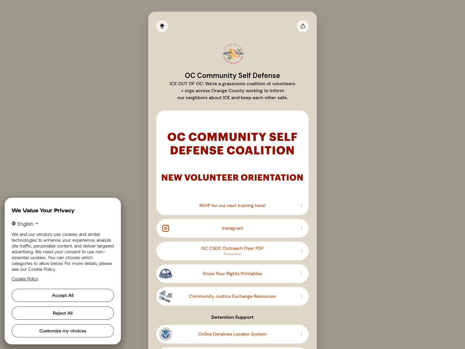 Screenshot of occsdc.com