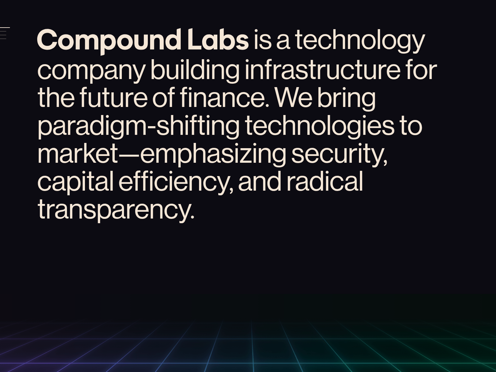 Forensic screenshot of compoundlabs.pages.dev