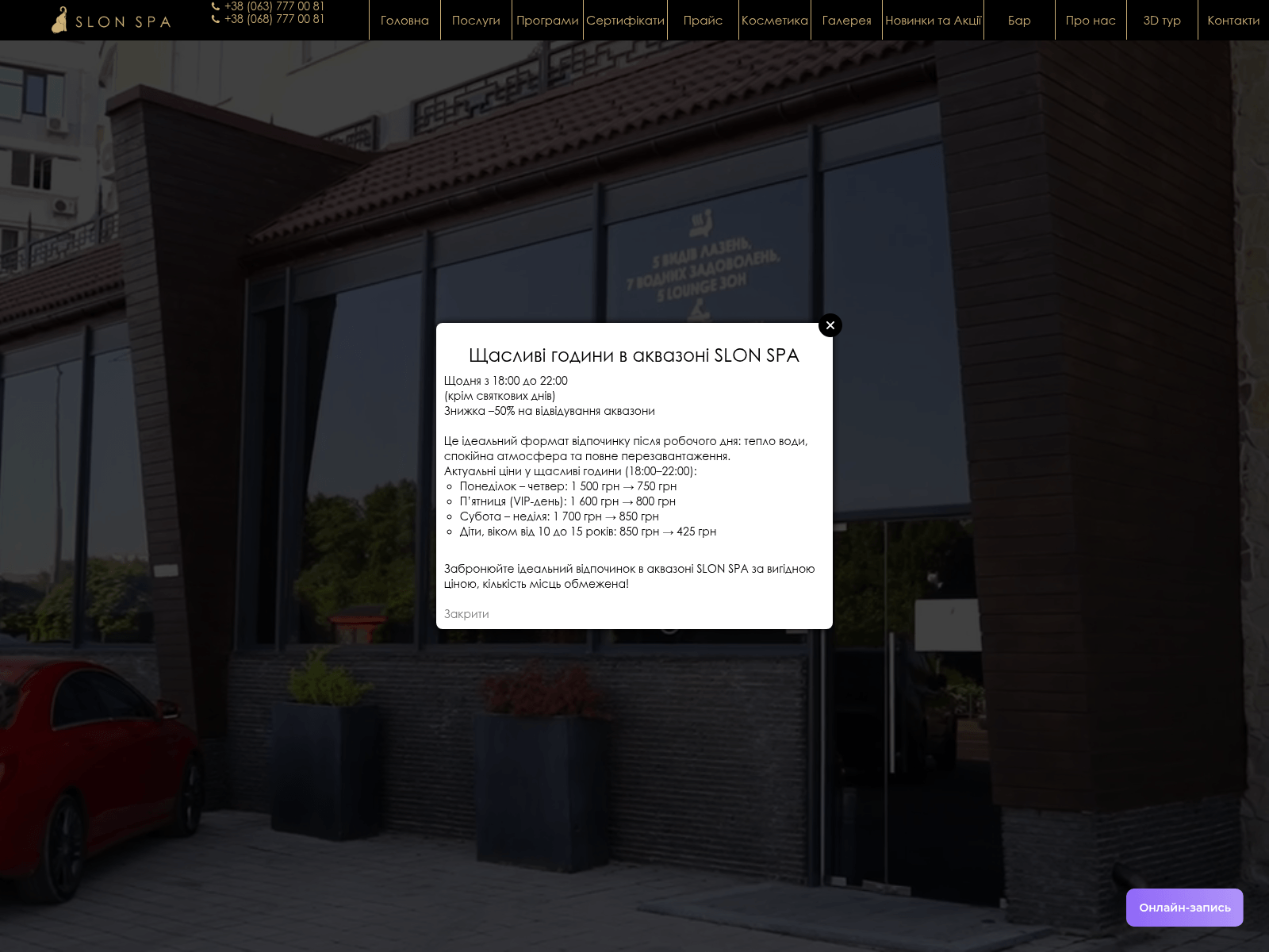 Screenshot of slon-spa.com