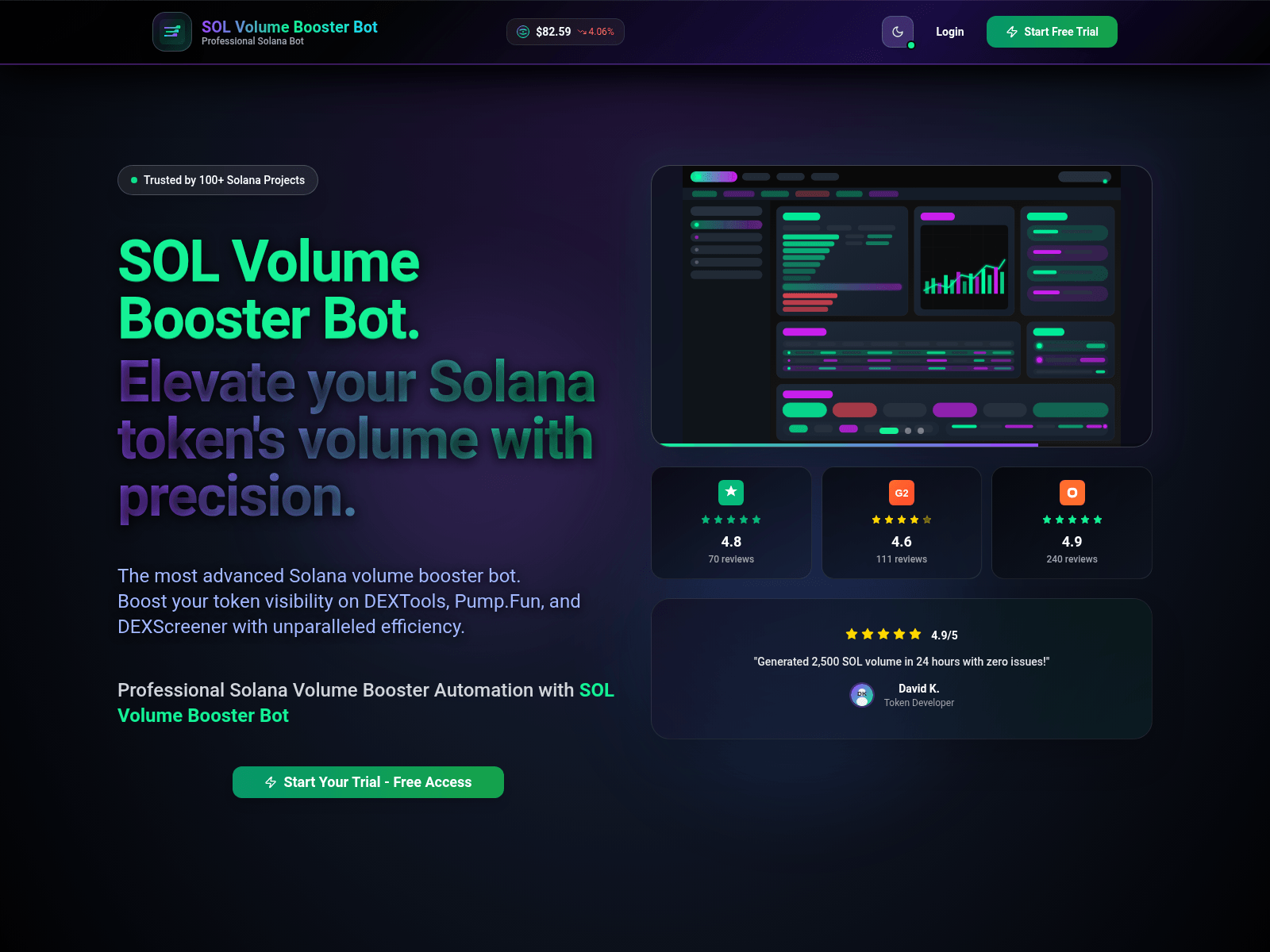 Forensic screenshot of solvolumebooster.com