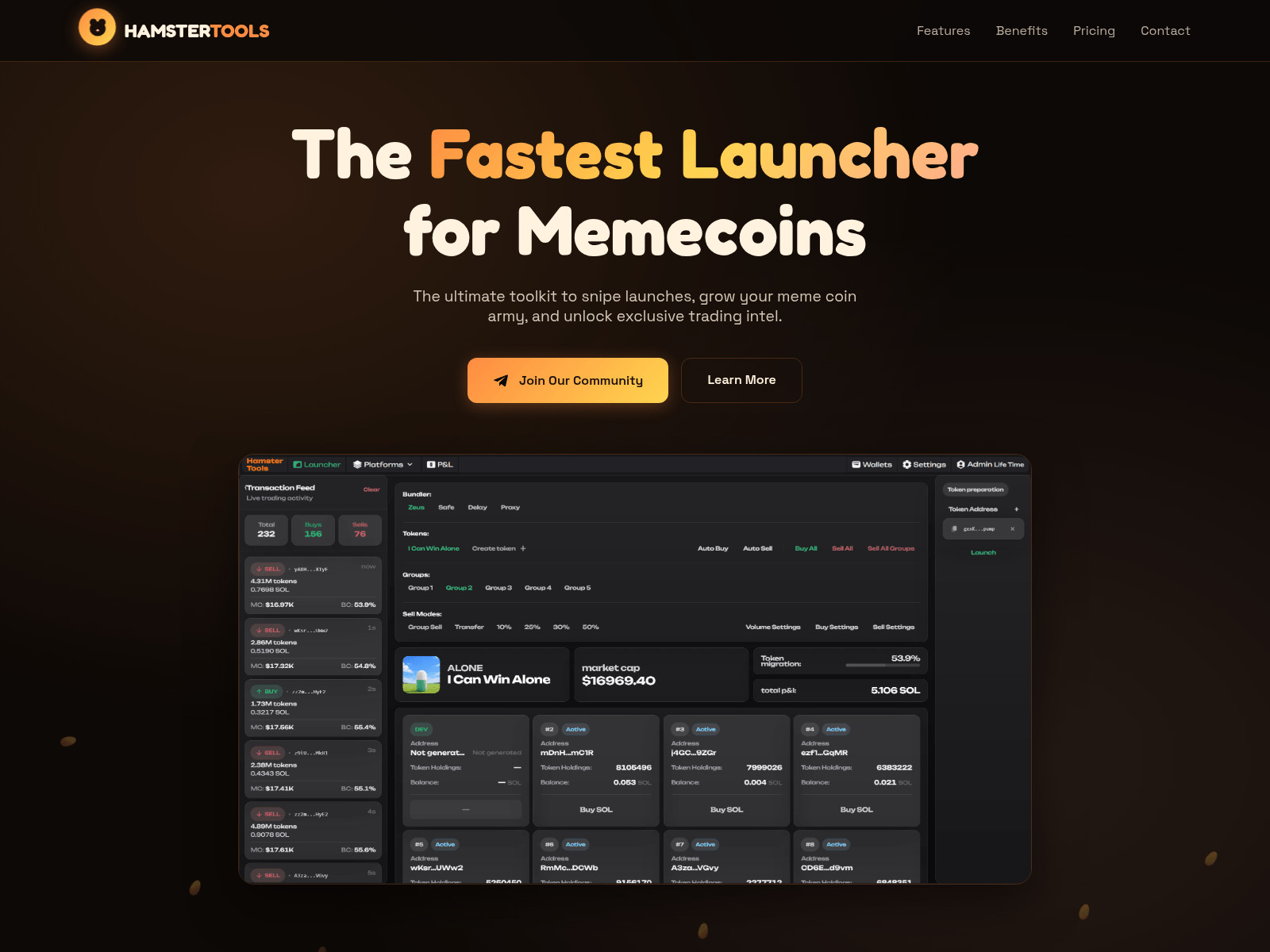 Screenshot of hamstertools.pro