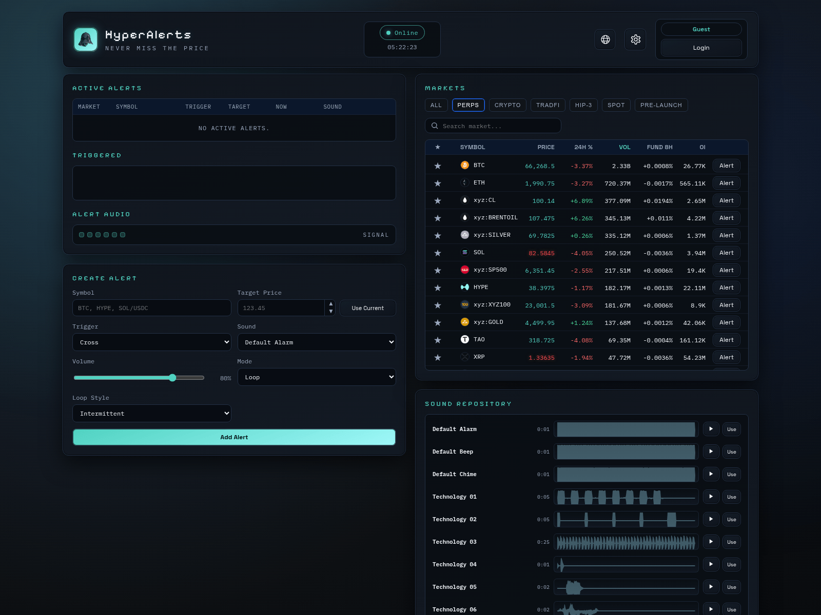 Screenshot of hyperliquid.tv