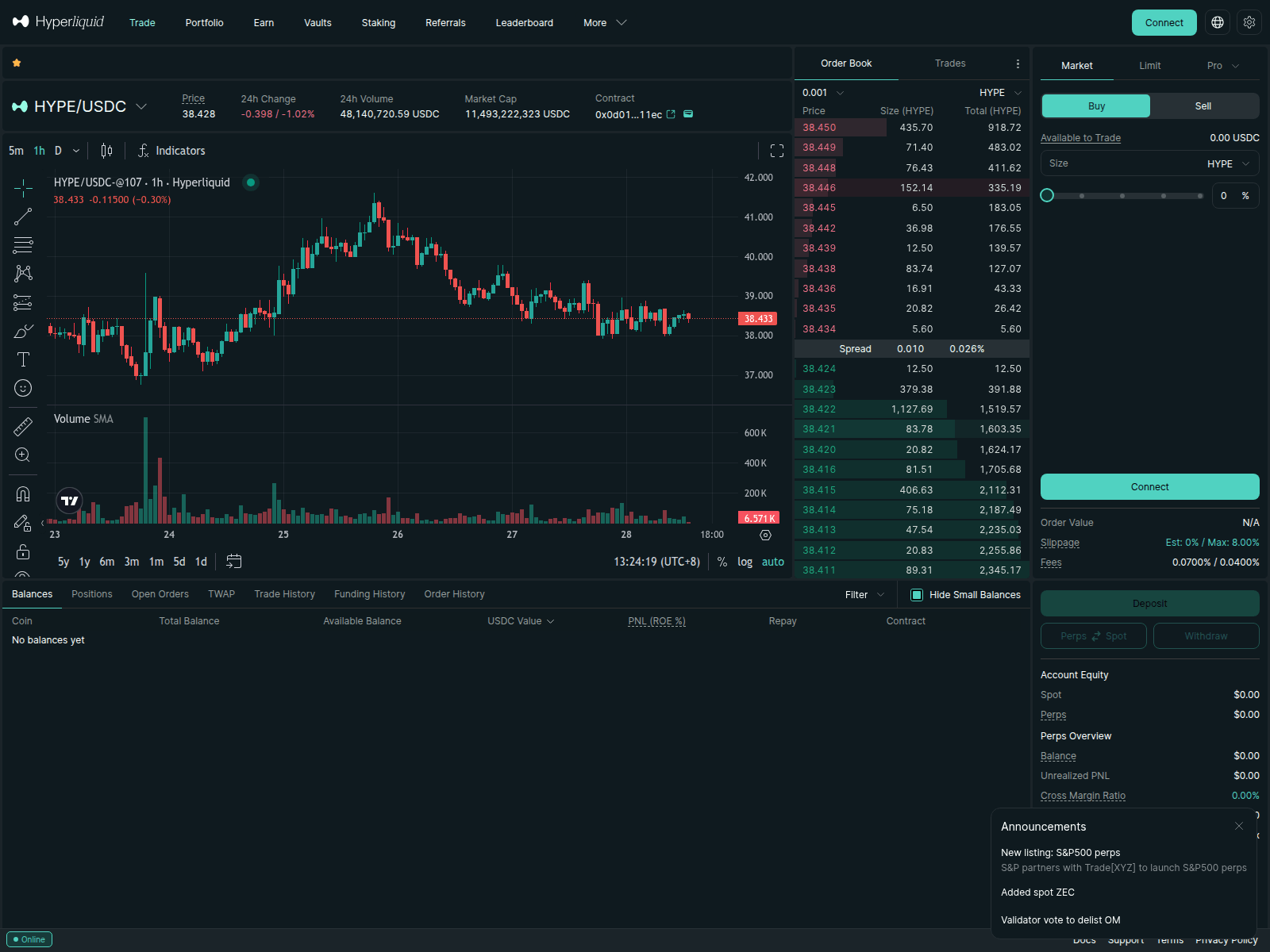 Forensic screenshot of hyperliquidex.xyz