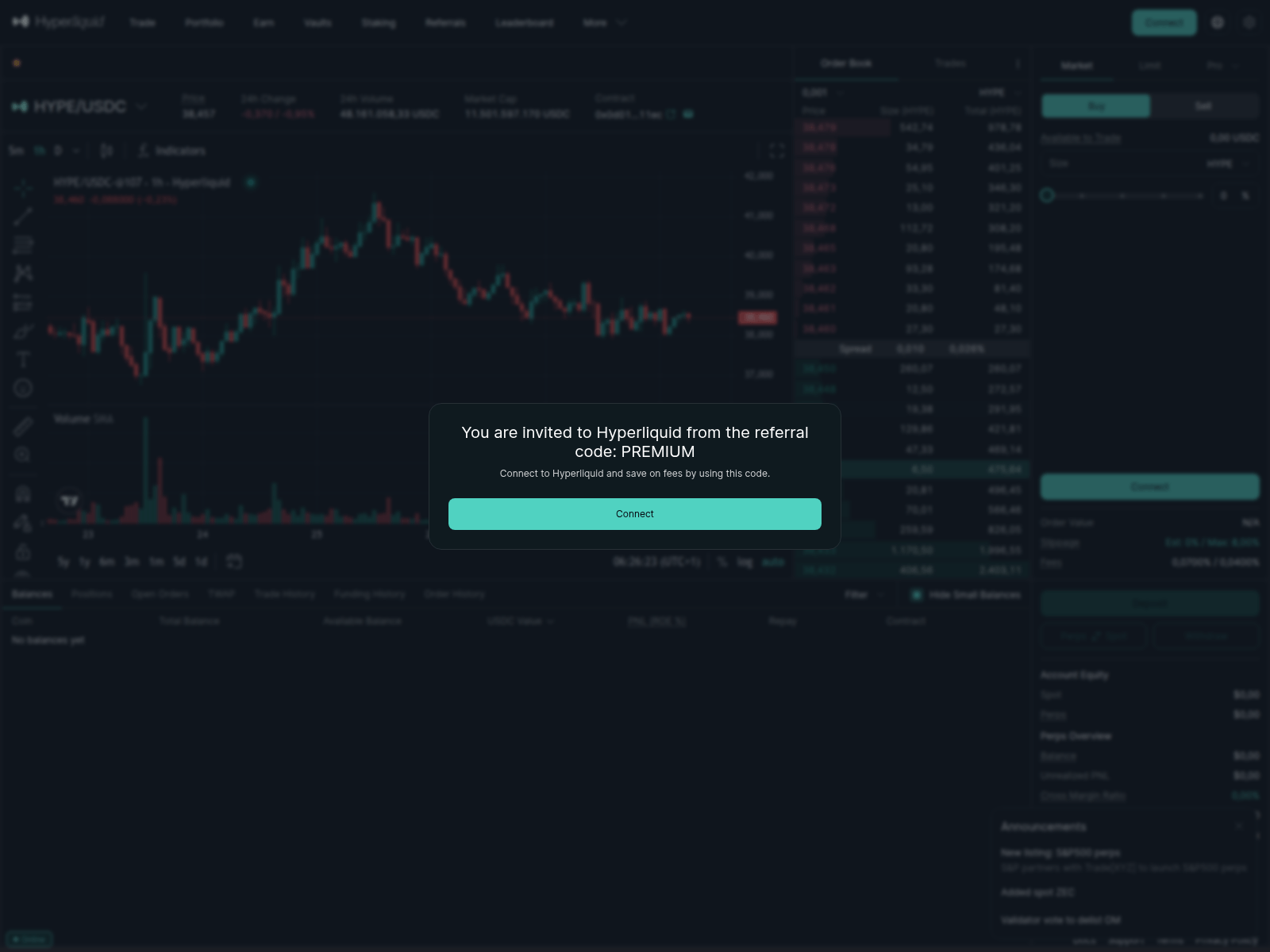 Screenshot of hyperliquides.xyz