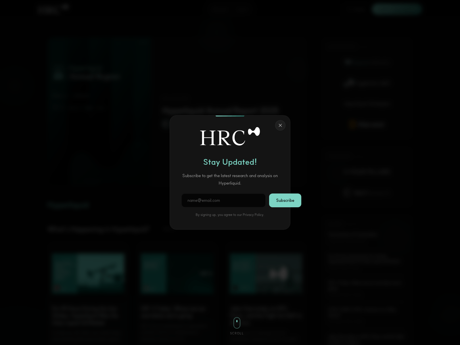 Screenshot of hyperliquidr.xyz