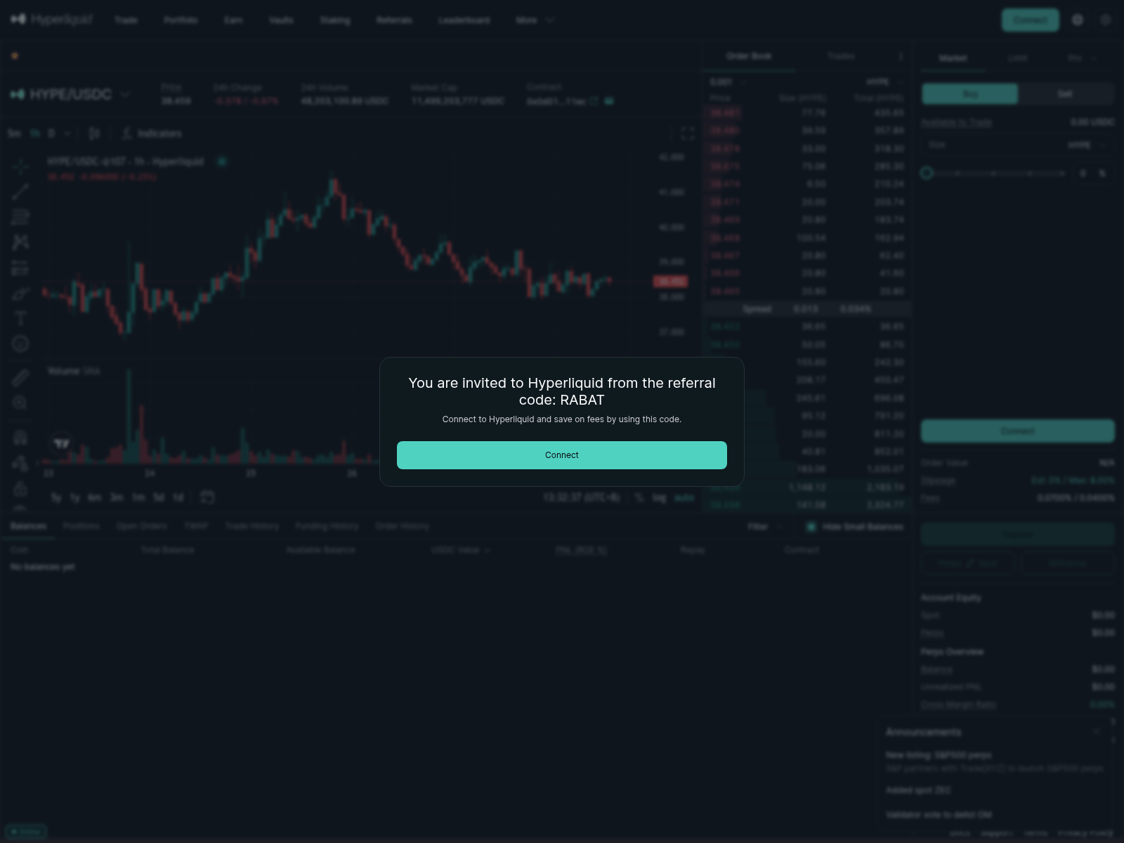 Screenshot of hyperliquidx.io