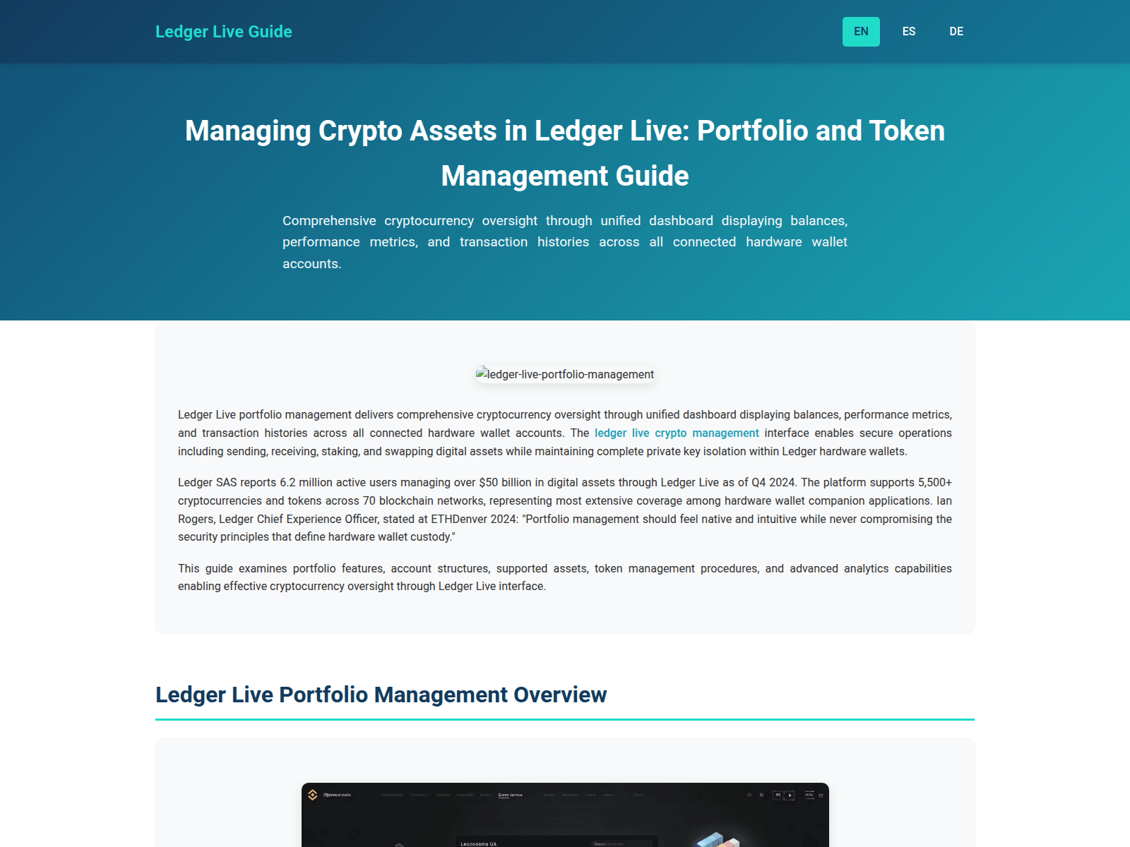 Screenshot of ledger-live-portfolio-crypto.com