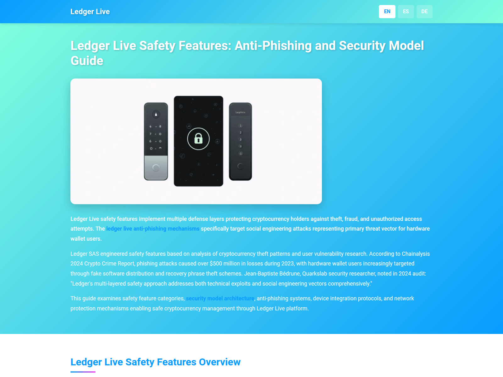 Screenshot of ledger-live-safety.com