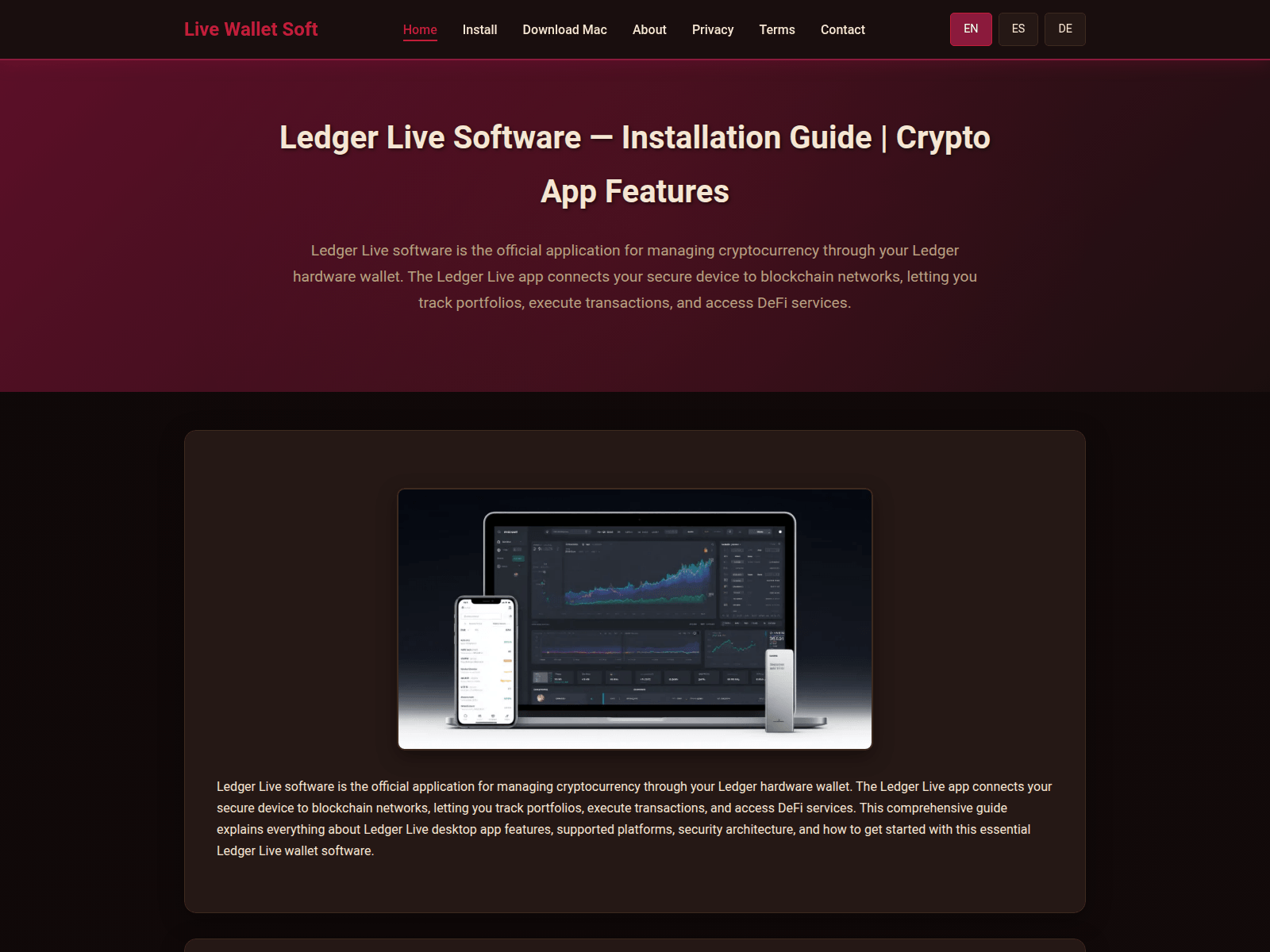 Screenshot of ledger-live-software-official.com