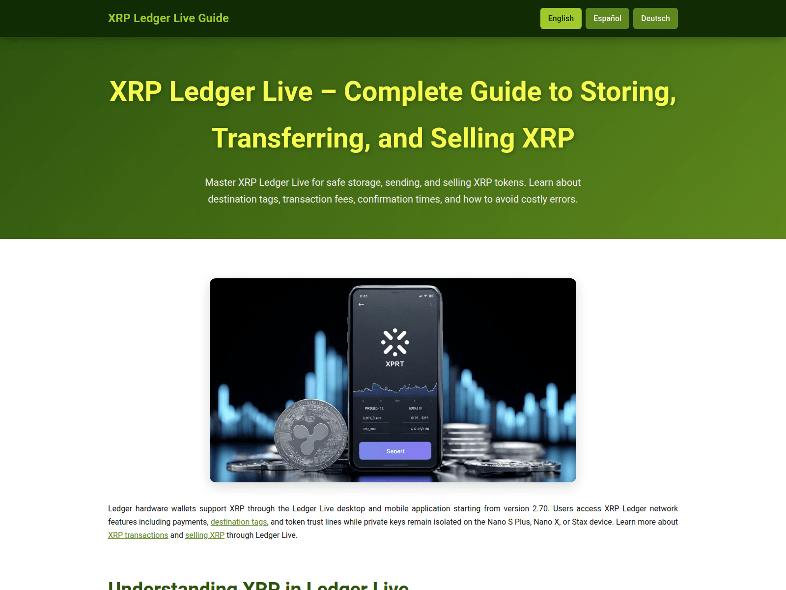 Screenshot of ledger-live-xrp.com