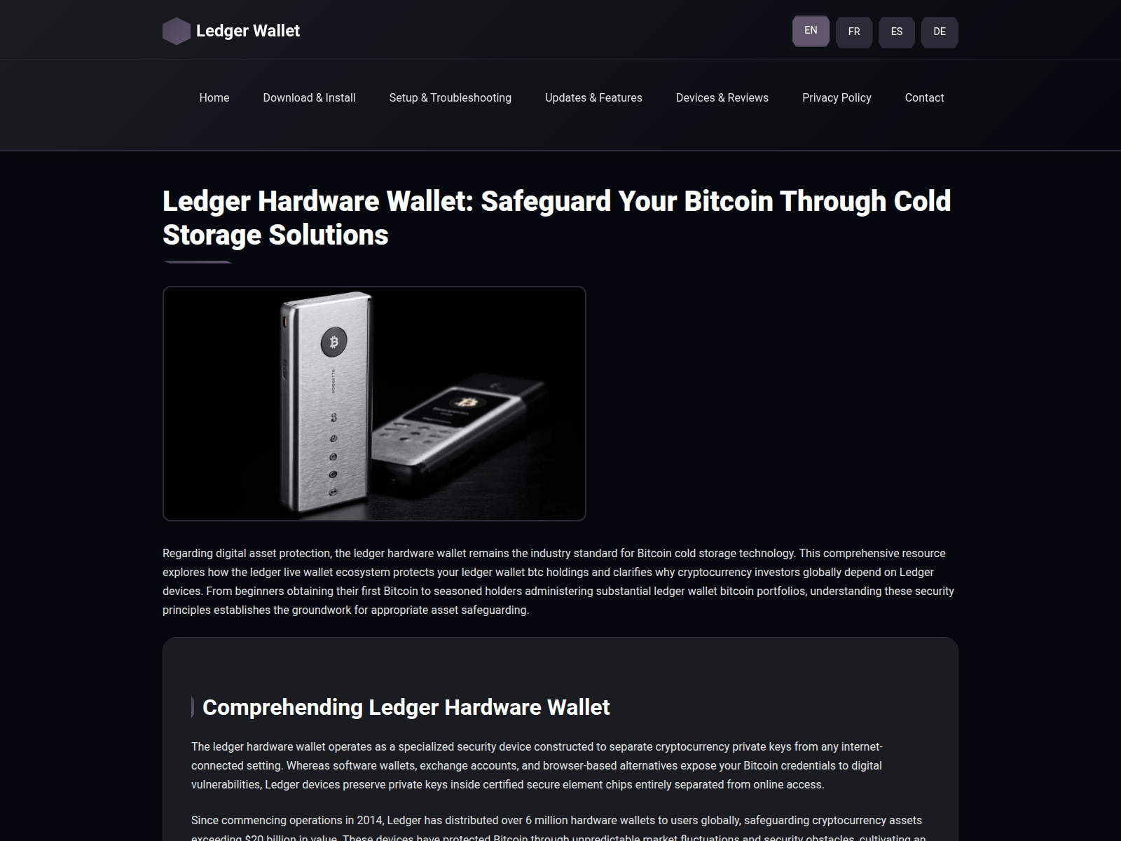 Screenshot of ledger-wallet-protection-guide.com