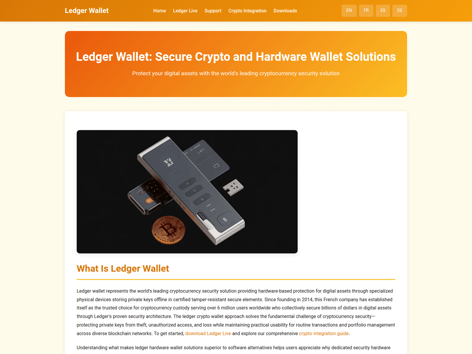 Screenshot of ledger-wallet-crypto.com