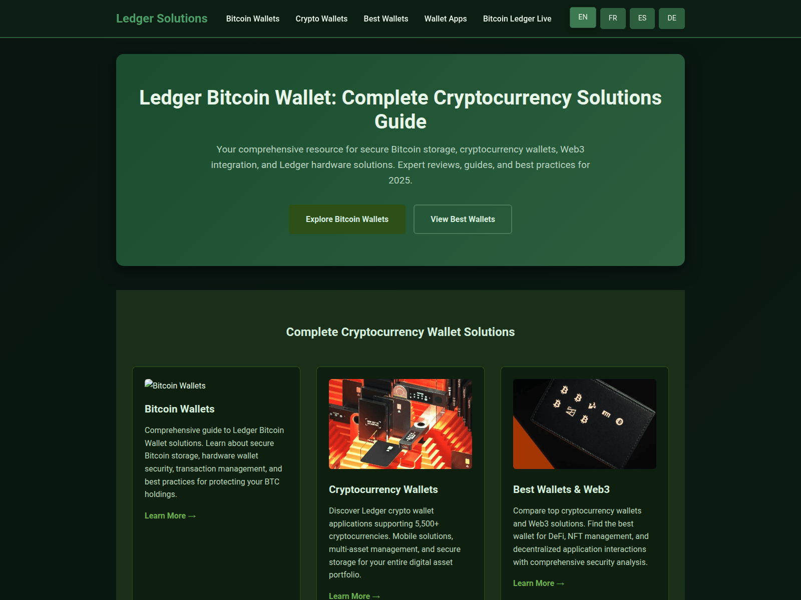 Screenshot of ledger-wallet-solutions.com