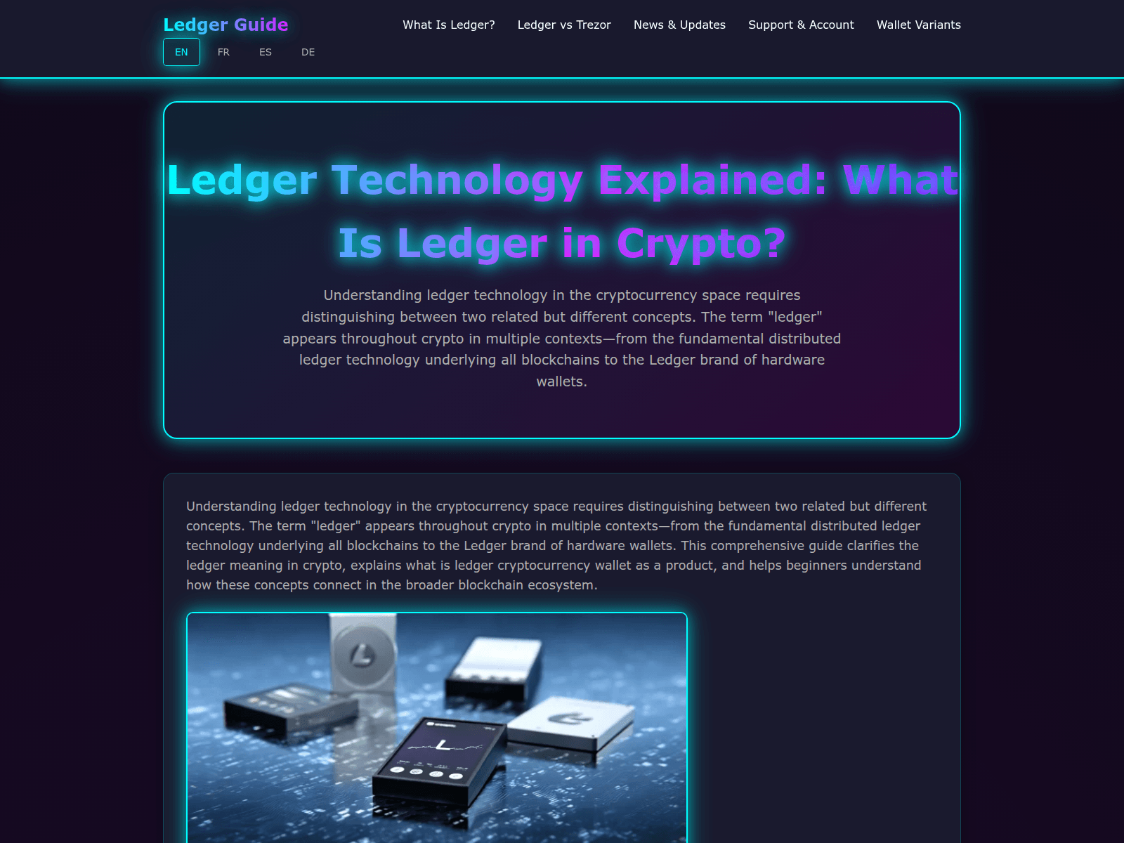Screenshot of ledger-wallet-tech.com