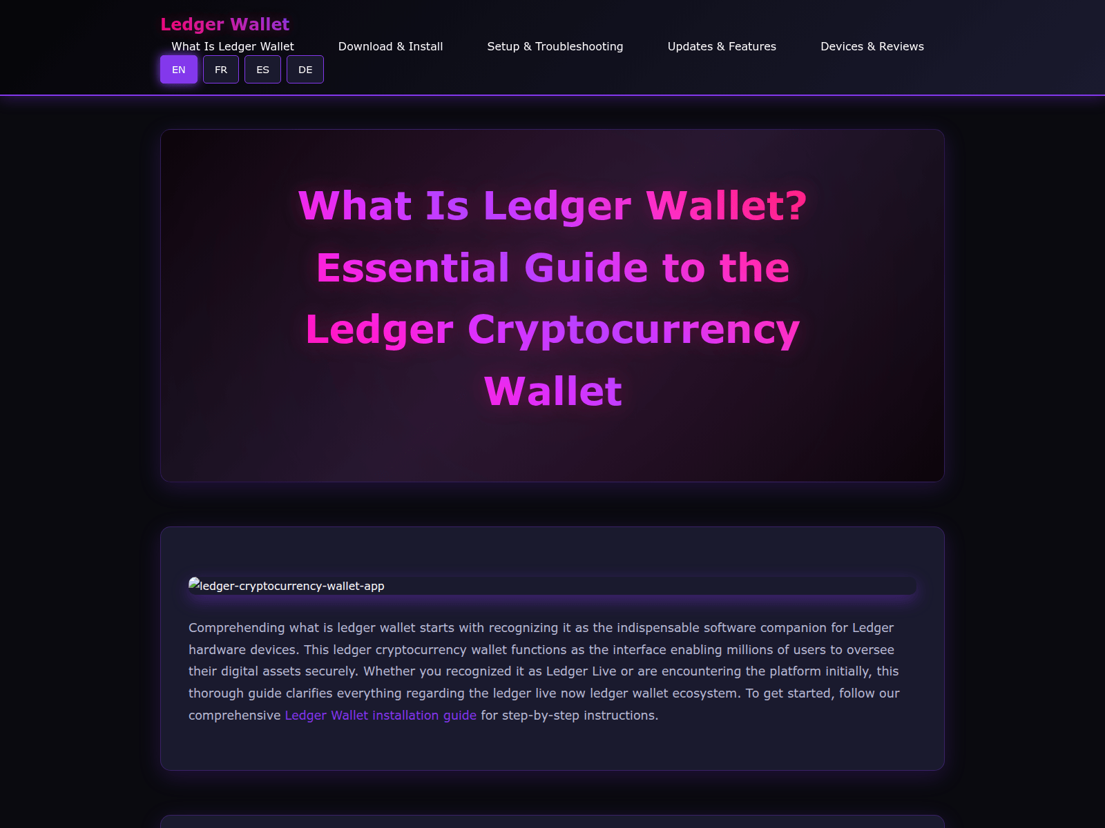 Forensic screenshot of ledger-wallet-crypto-guide.com