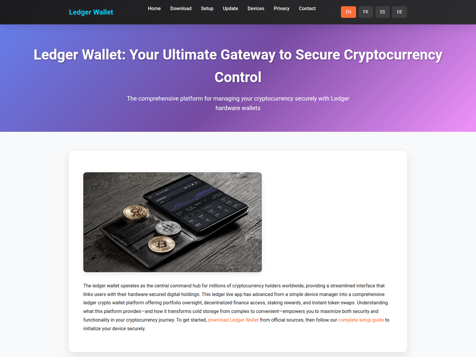 Screenshot of ledger-wallet-protect.com