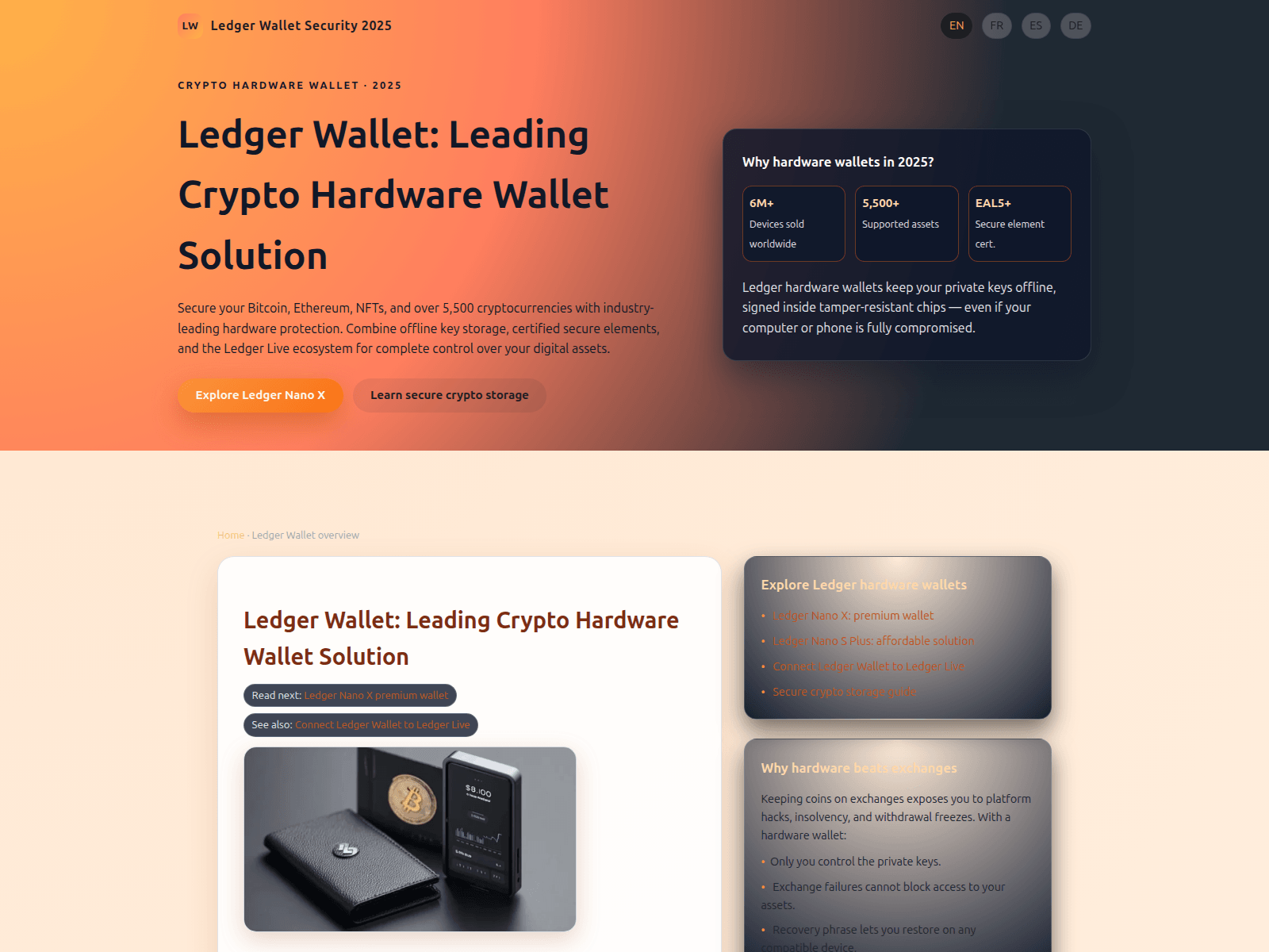 Screenshot of ledger-wallet-security.com