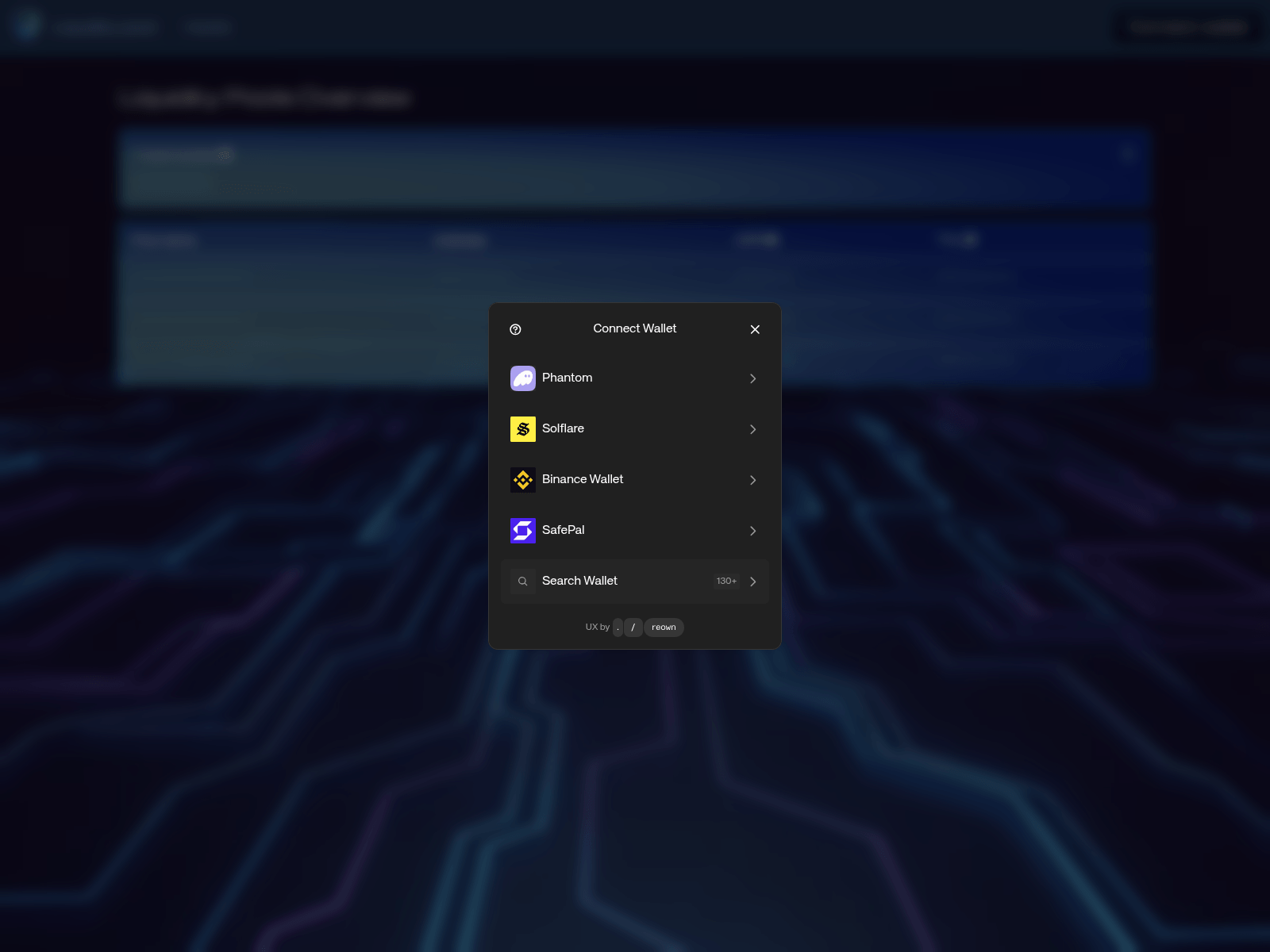 Screenshot of liquidity-pool.decentrabet.io