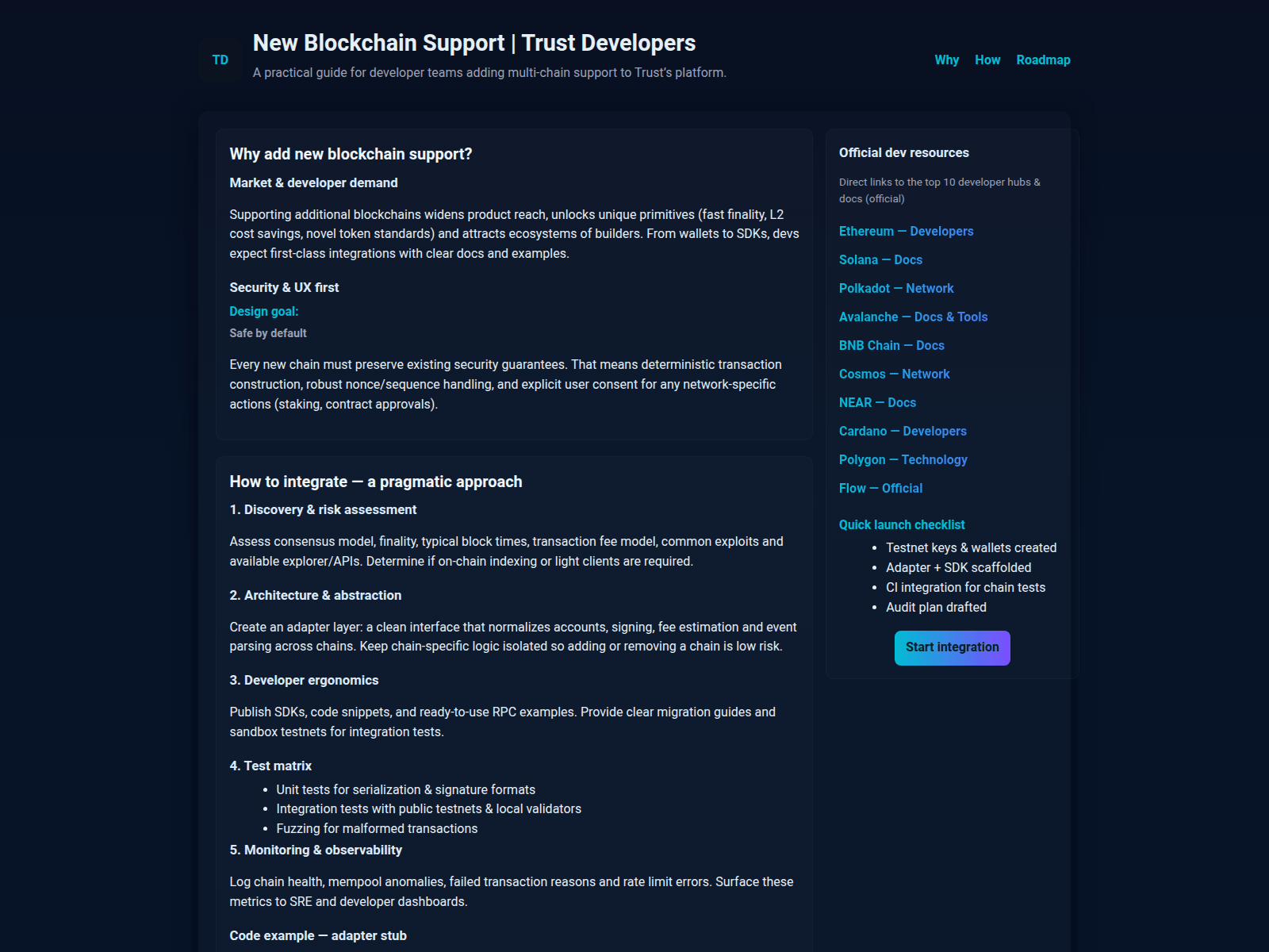 Screenshot of developer-trustie-wallets.pages.dev