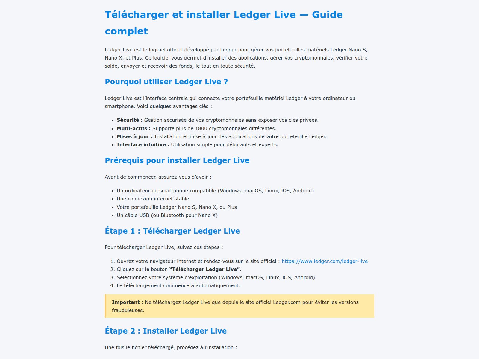 Screenshot of ledger-live--support.pages.dev
