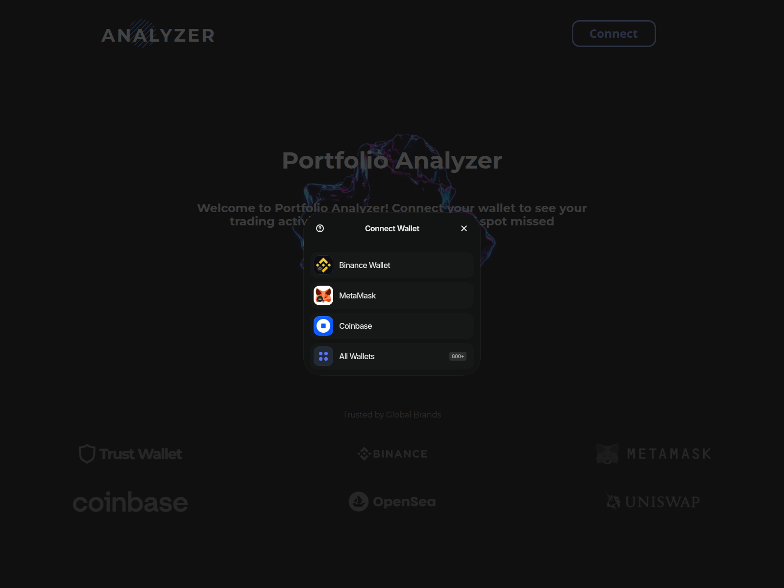 Screenshot of defi-analyzer.pages.dev