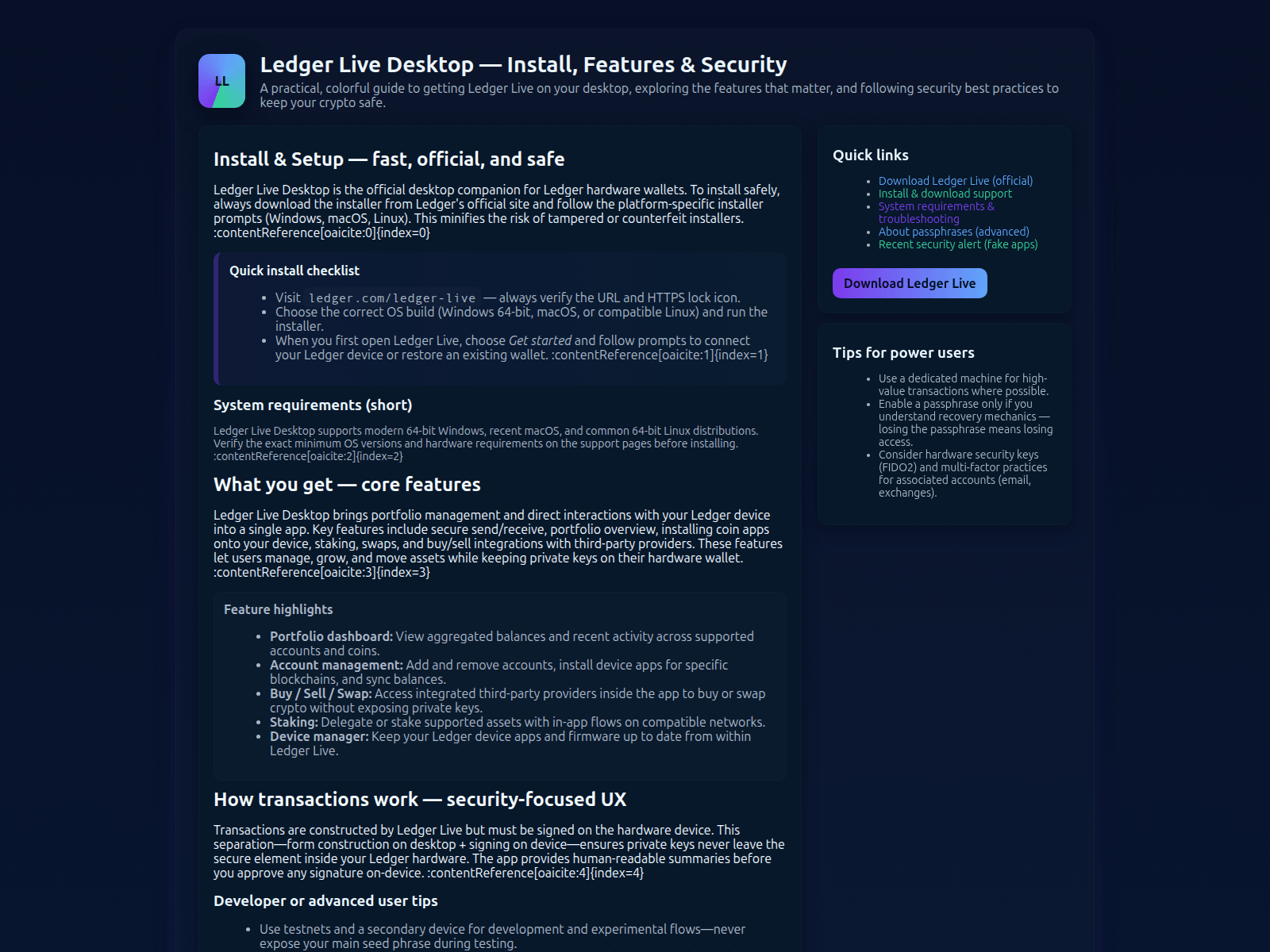 Screenshot of ldgr-live-desktop-home.pages.dev