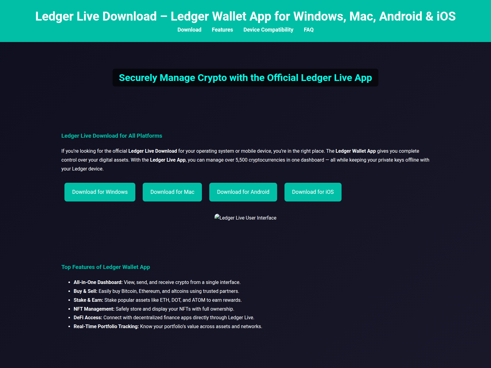 Screenshot of get-ldger-io.pages.dev