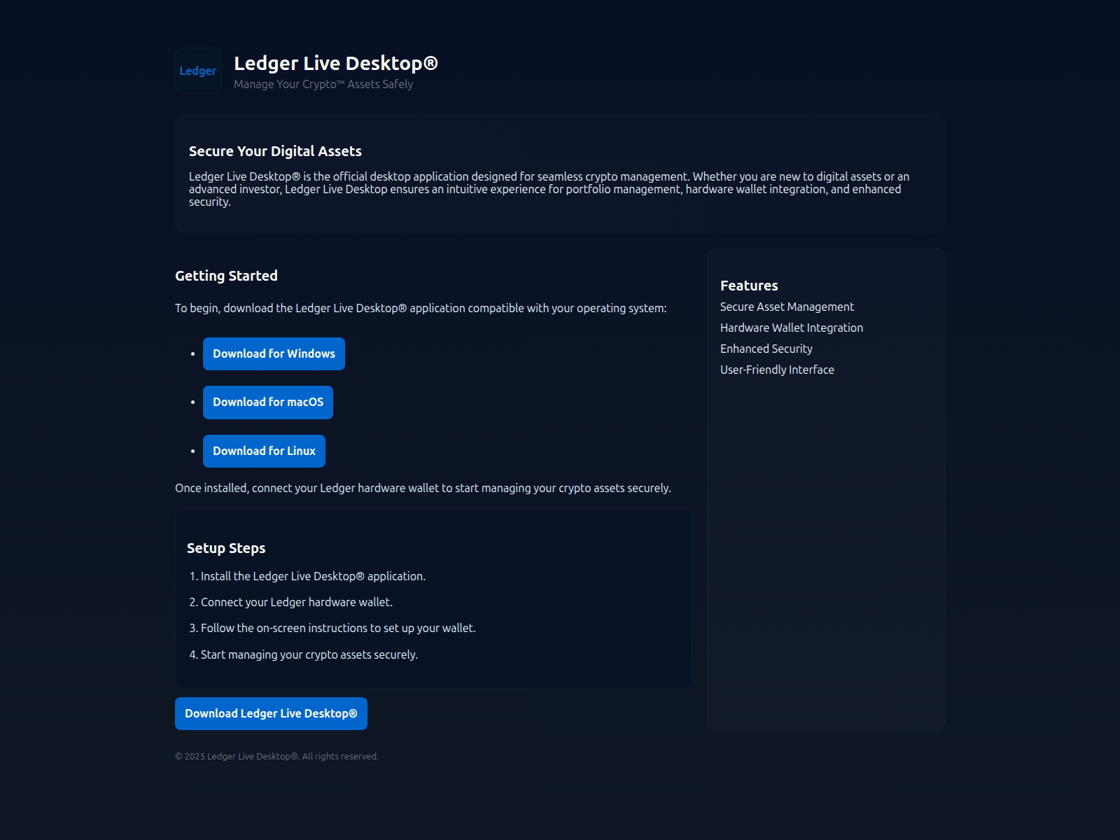 Screenshot of connect-start-ldger-io.pages.dev