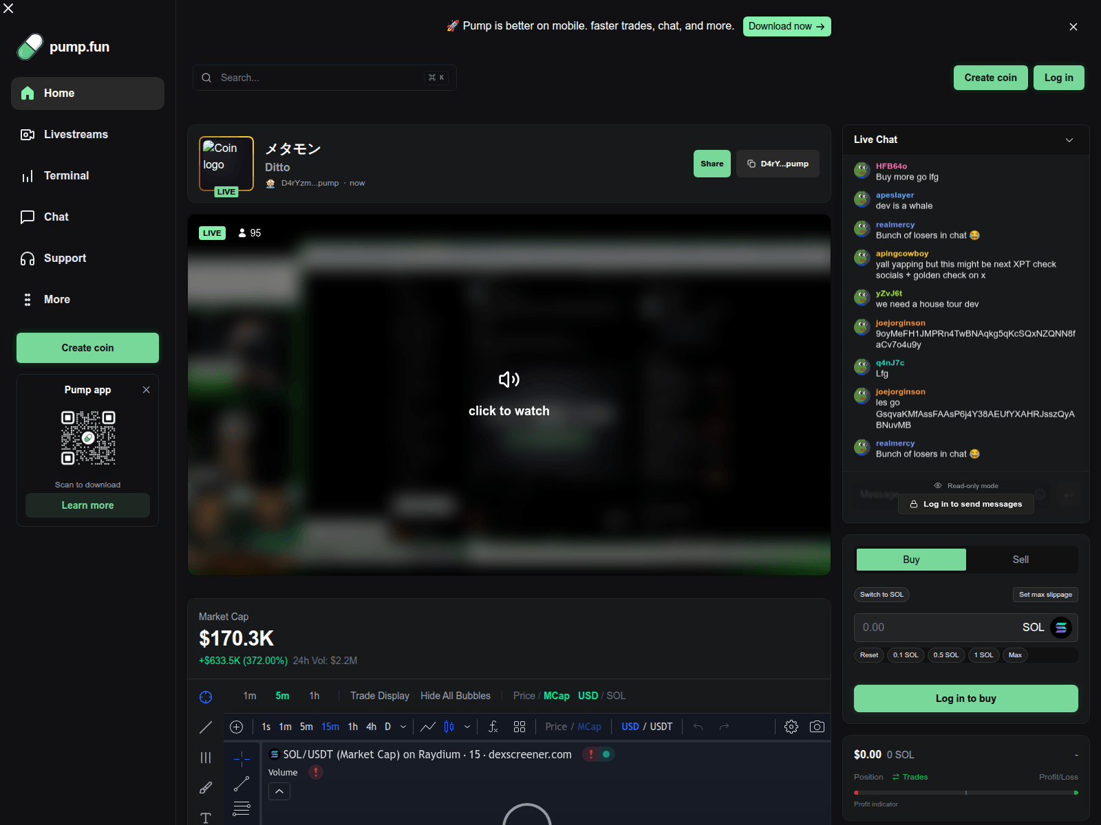 Screenshot of livefeed.fun