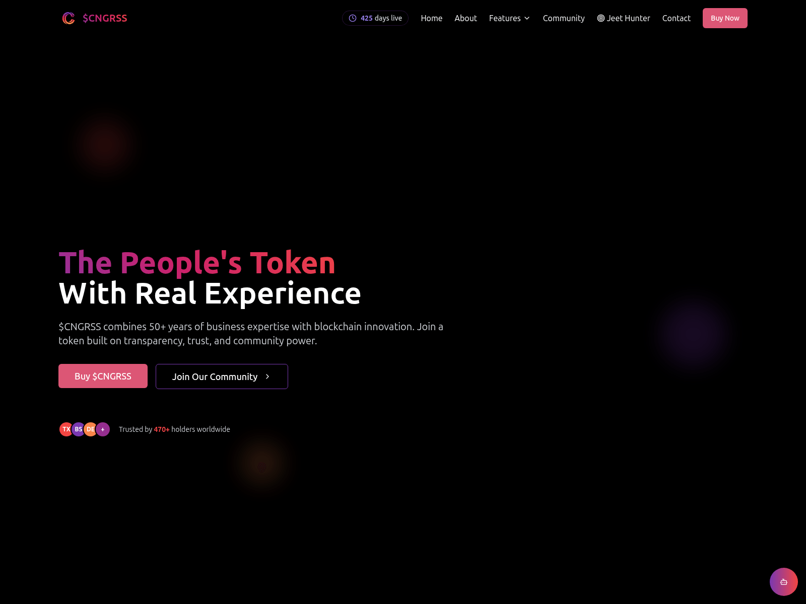 Screenshot of www.cngrsscoin.com
