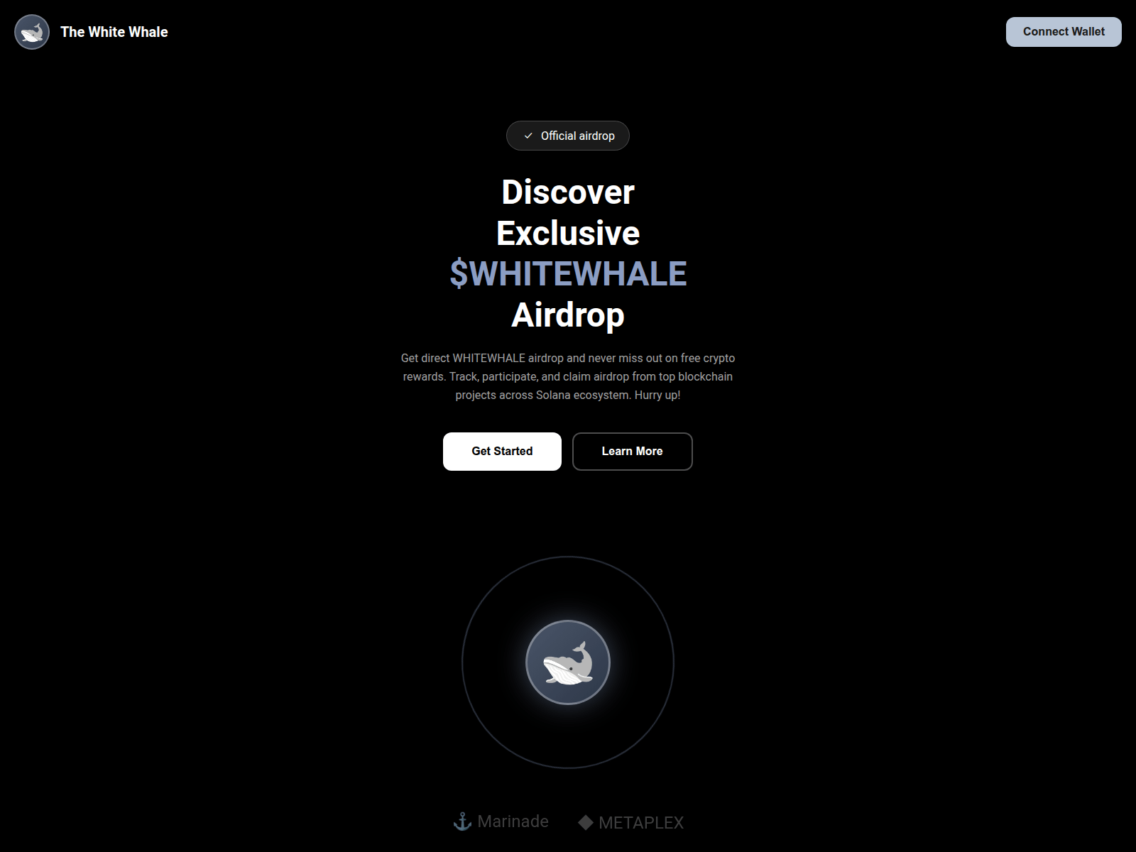 Screenshot of whitewhaledrop.site