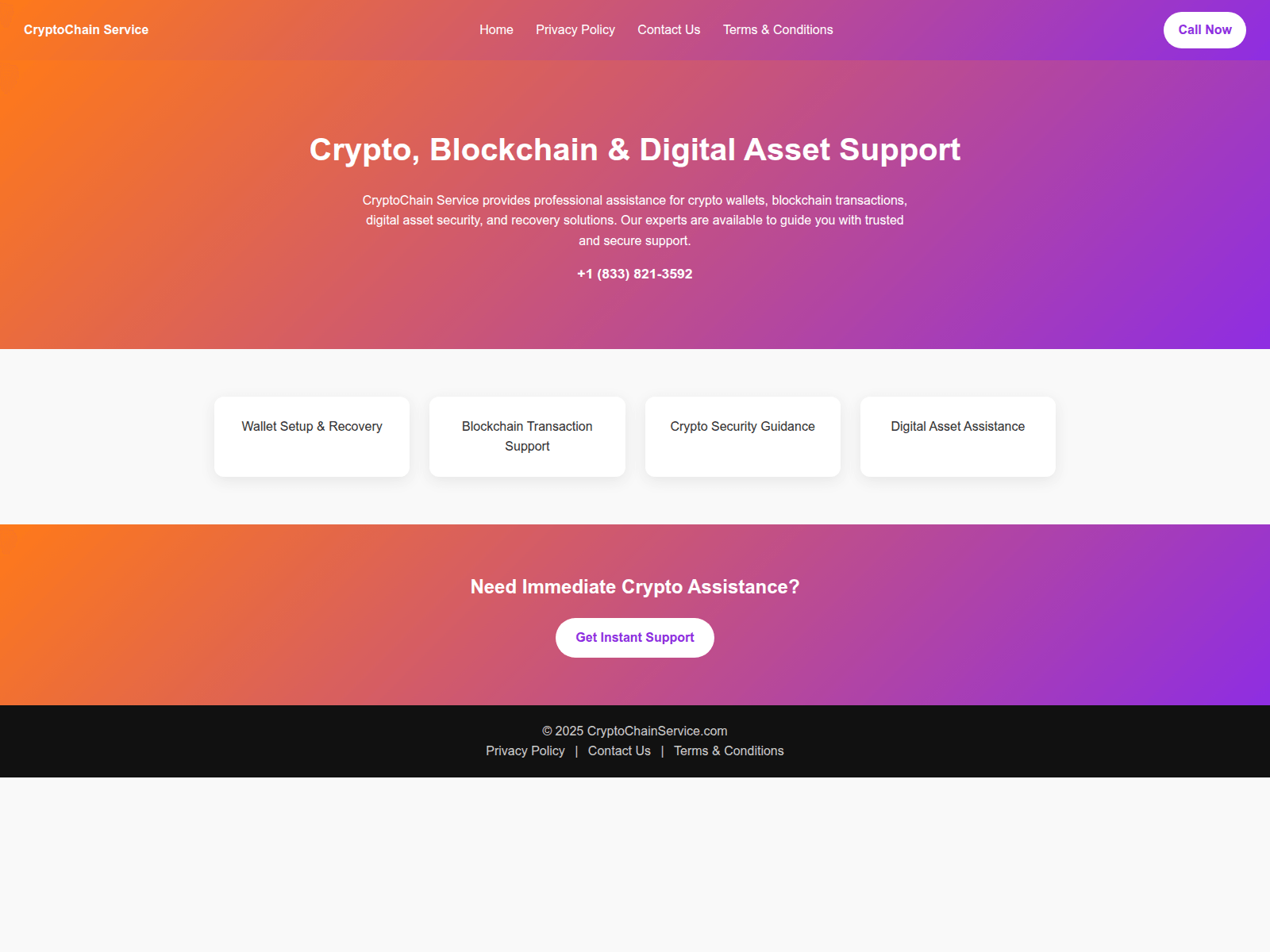Screenshot of on-call-crypto-help.pages.dev