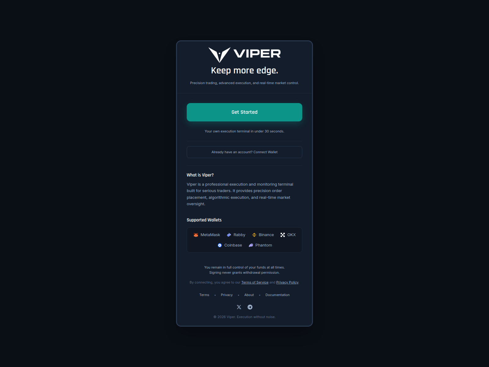 Screenshot of viperexecution.com