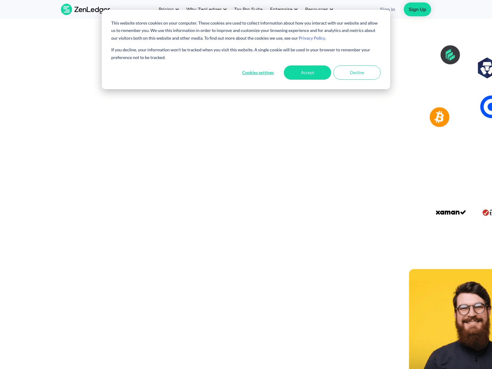 Screenshot of zenledger.dev