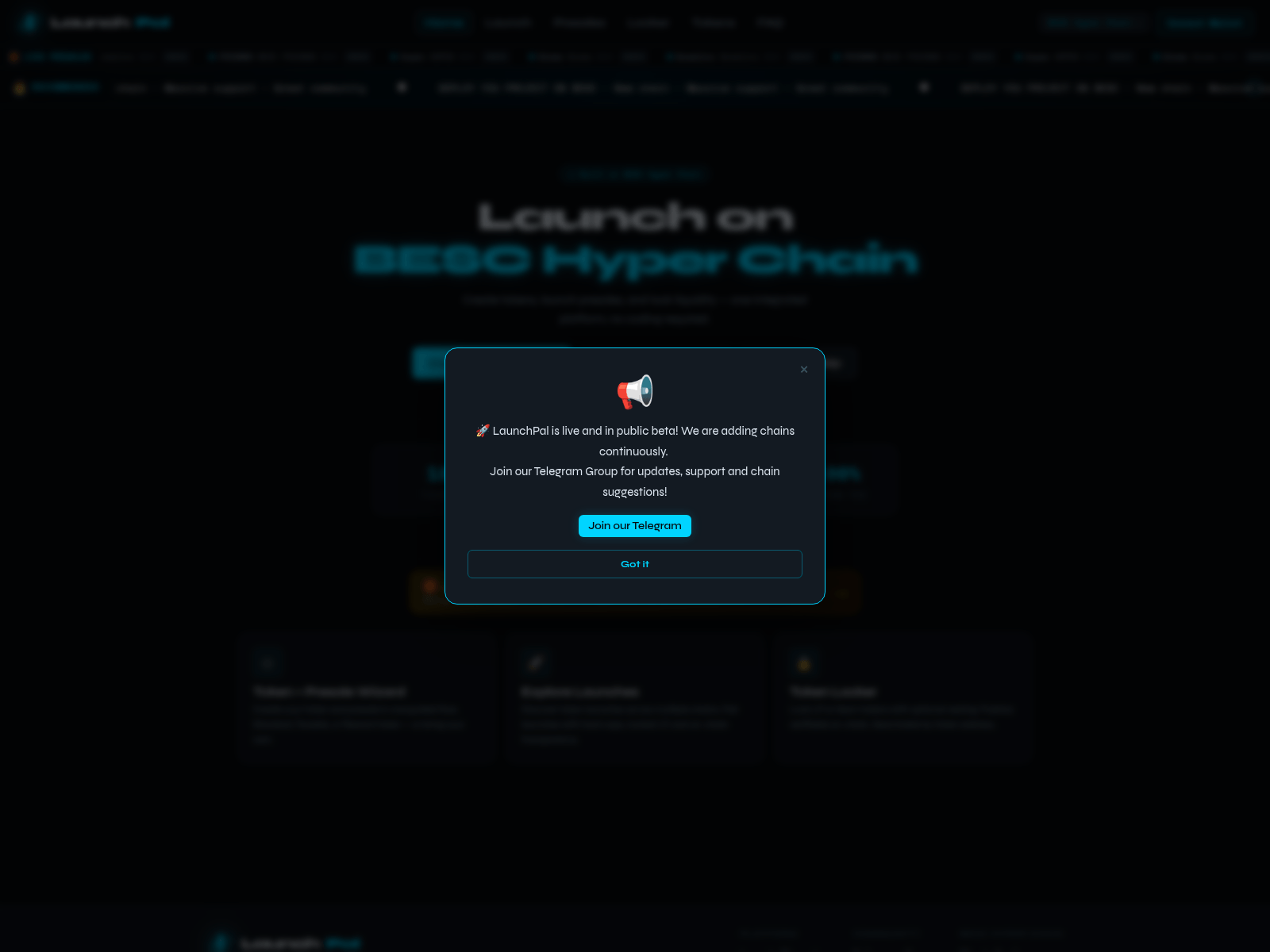 Forensic screenshot of launchpal.xyz