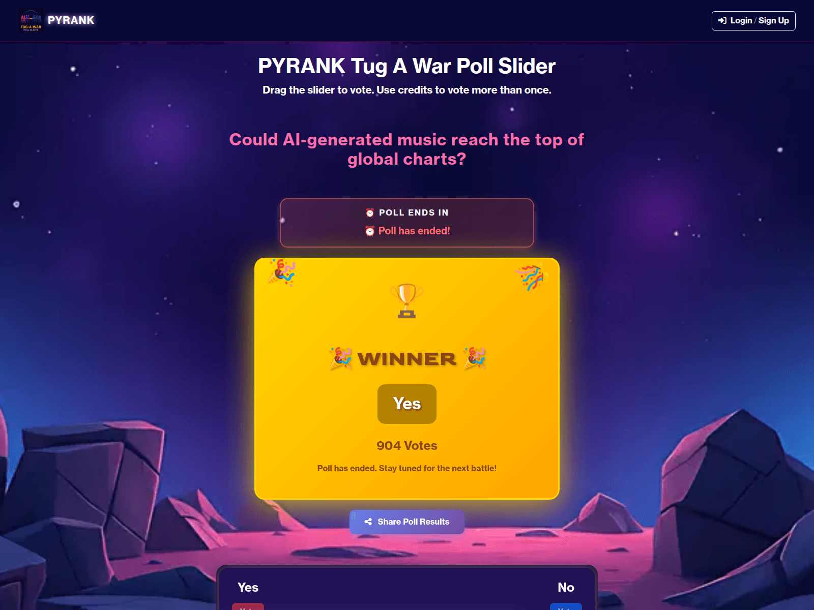 Screenshot of tugofwardev1.pyrank.com