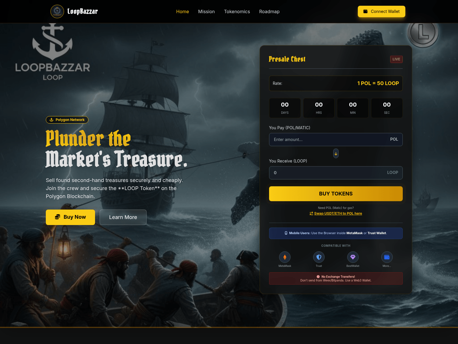 Screenshot of loopbazzar.de