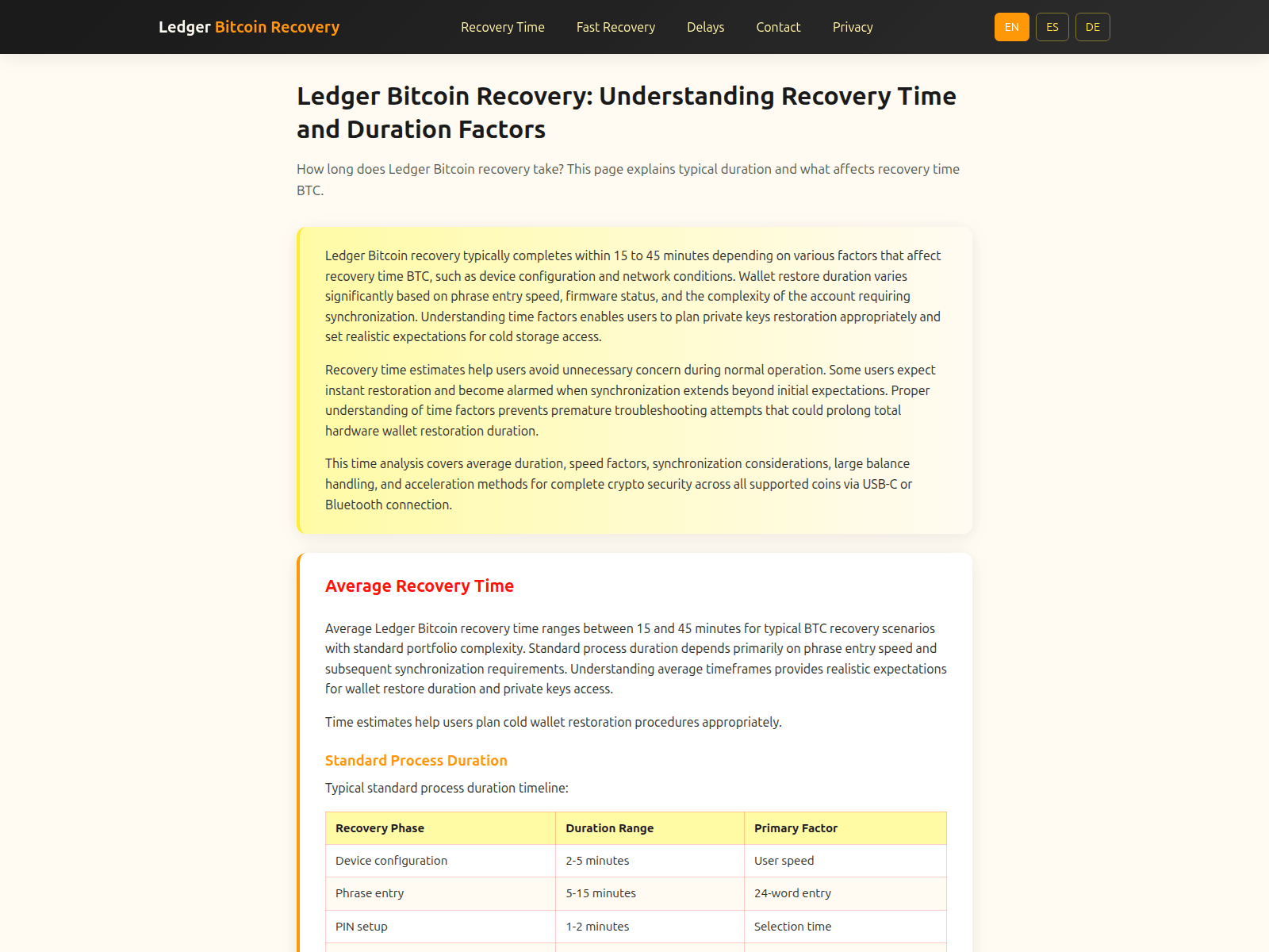Forensic screenshot of ledger-bitcoin-recovery.org