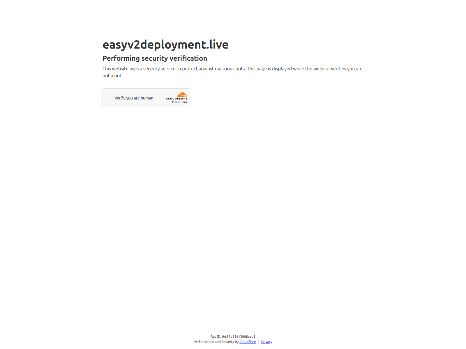 Forensic screenshot of easyv2deployment.live