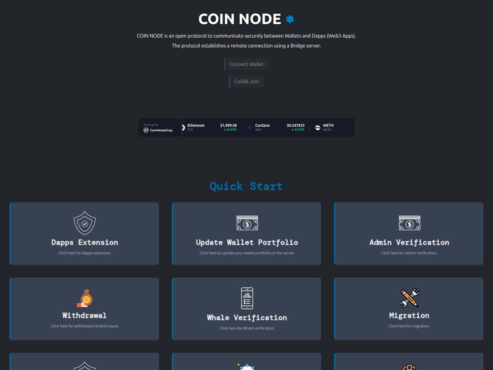Forensic screenshot of dashboards-decentralized.pages.dev