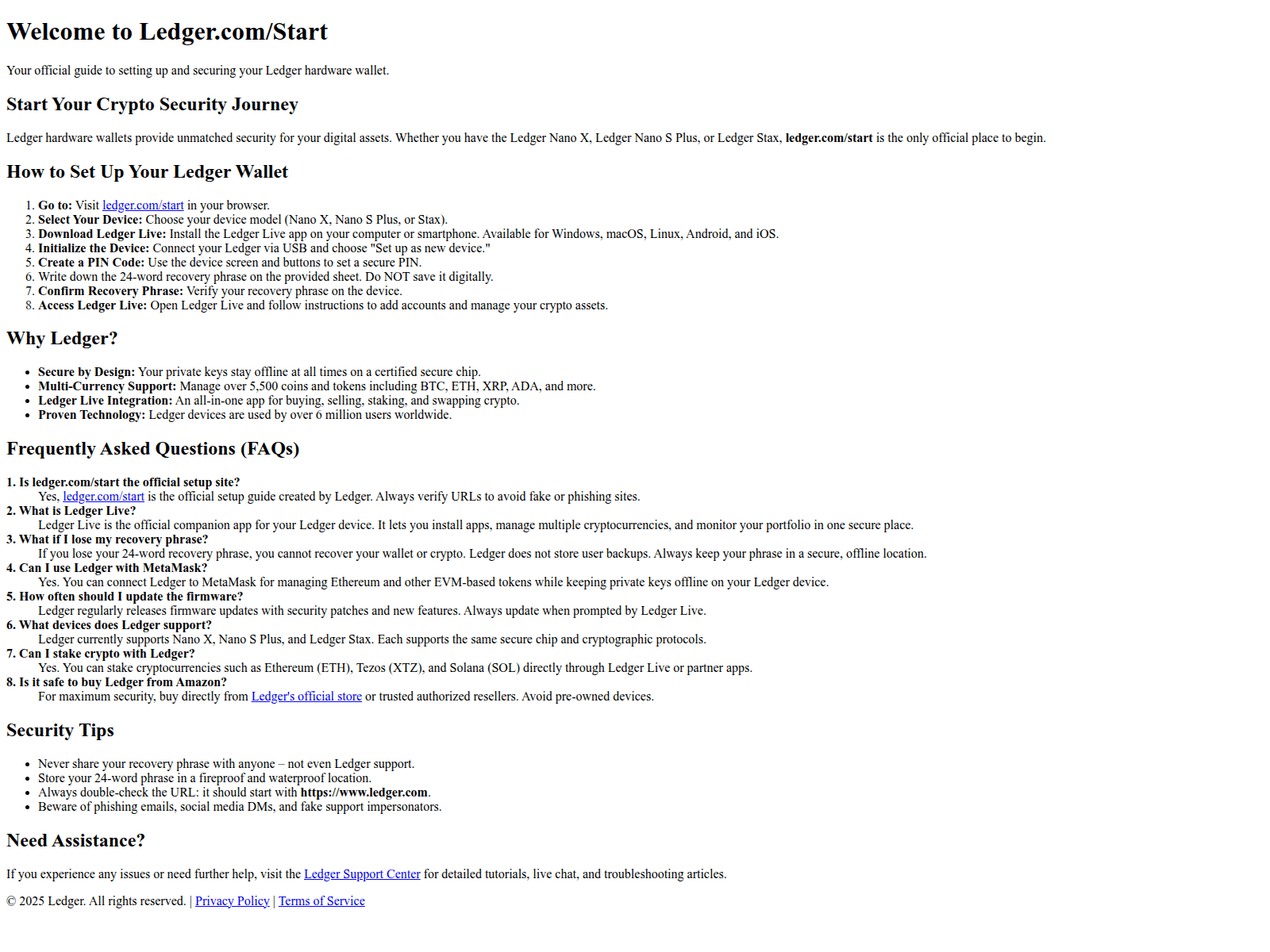 Screenshot of help-ledgostart.pages.dev