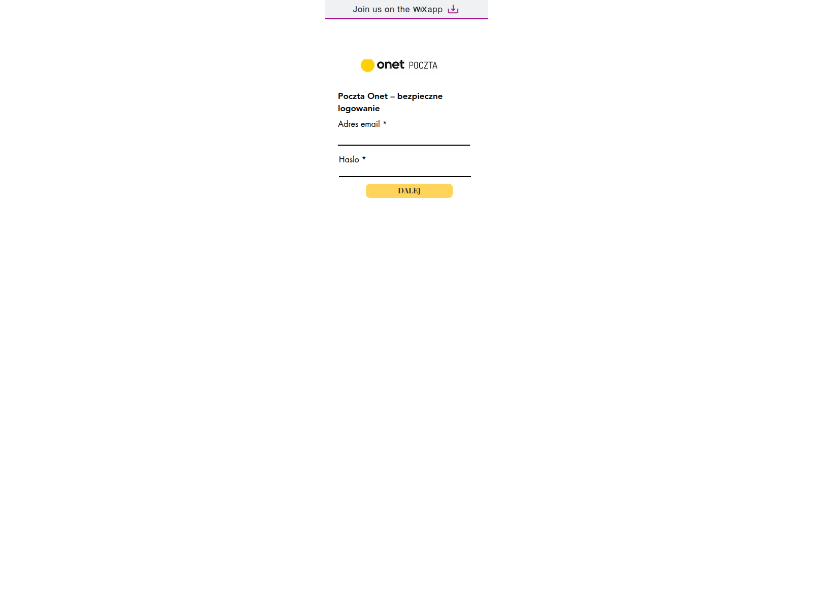 Screenshot of dop994.wixsite.com