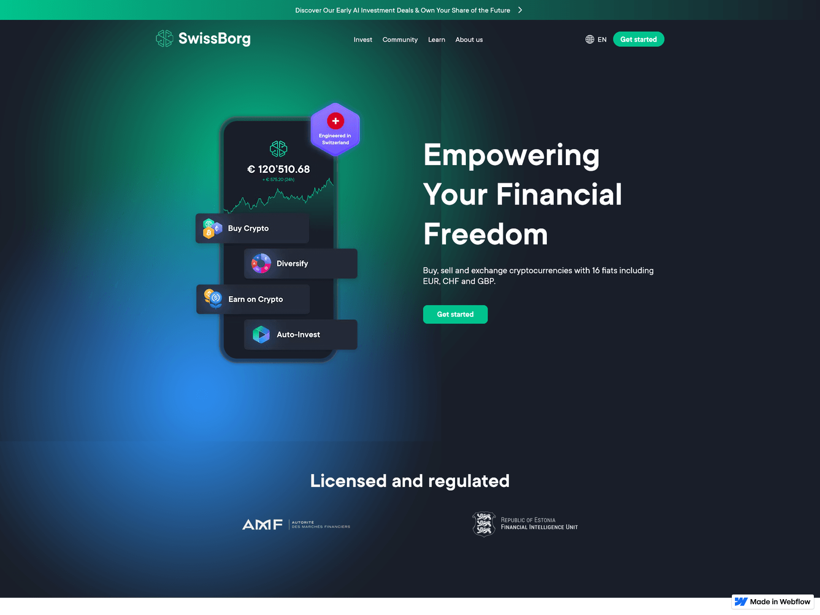 Forensic screenshot of authswiisborgwallet.webflow.io