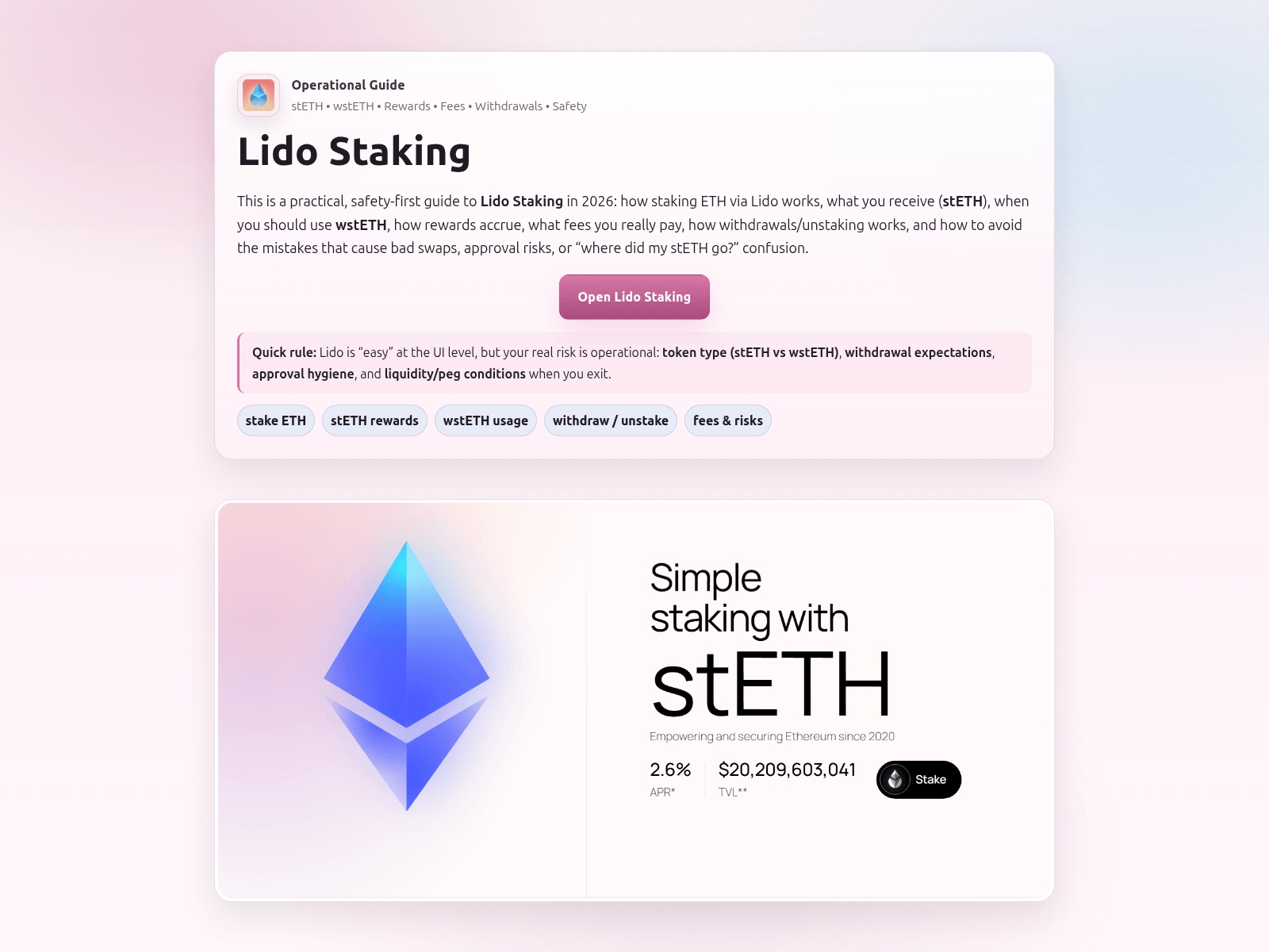 Screenshot of lido-staking-site.pages.dev