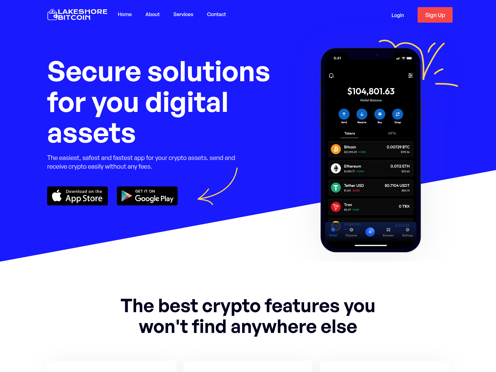 Forensic screenshot of lakeshorebitcoin.com