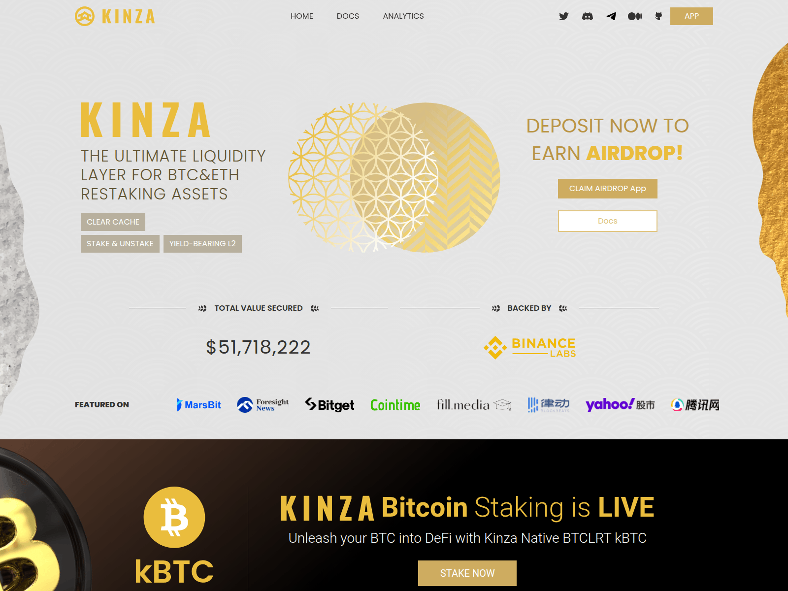 Forensic screenshot of kinzafinance-io.pages.dev