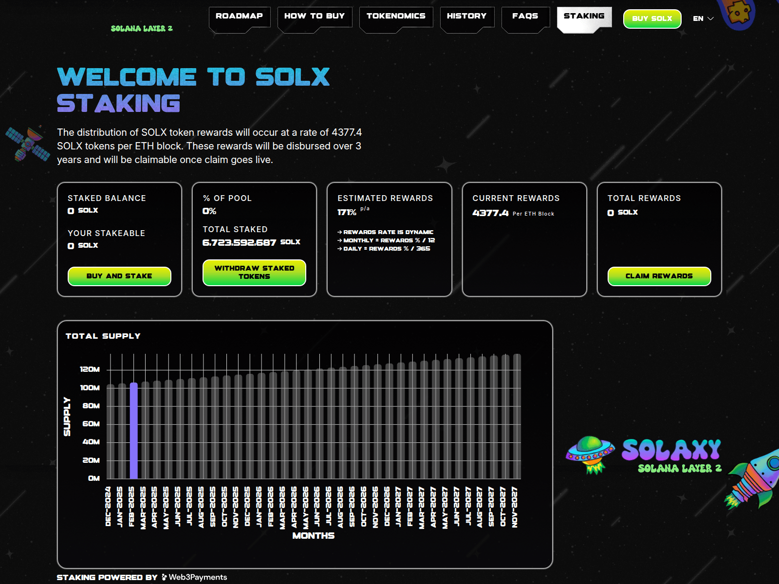 Screenshot of solexy-stakes.pages.dev