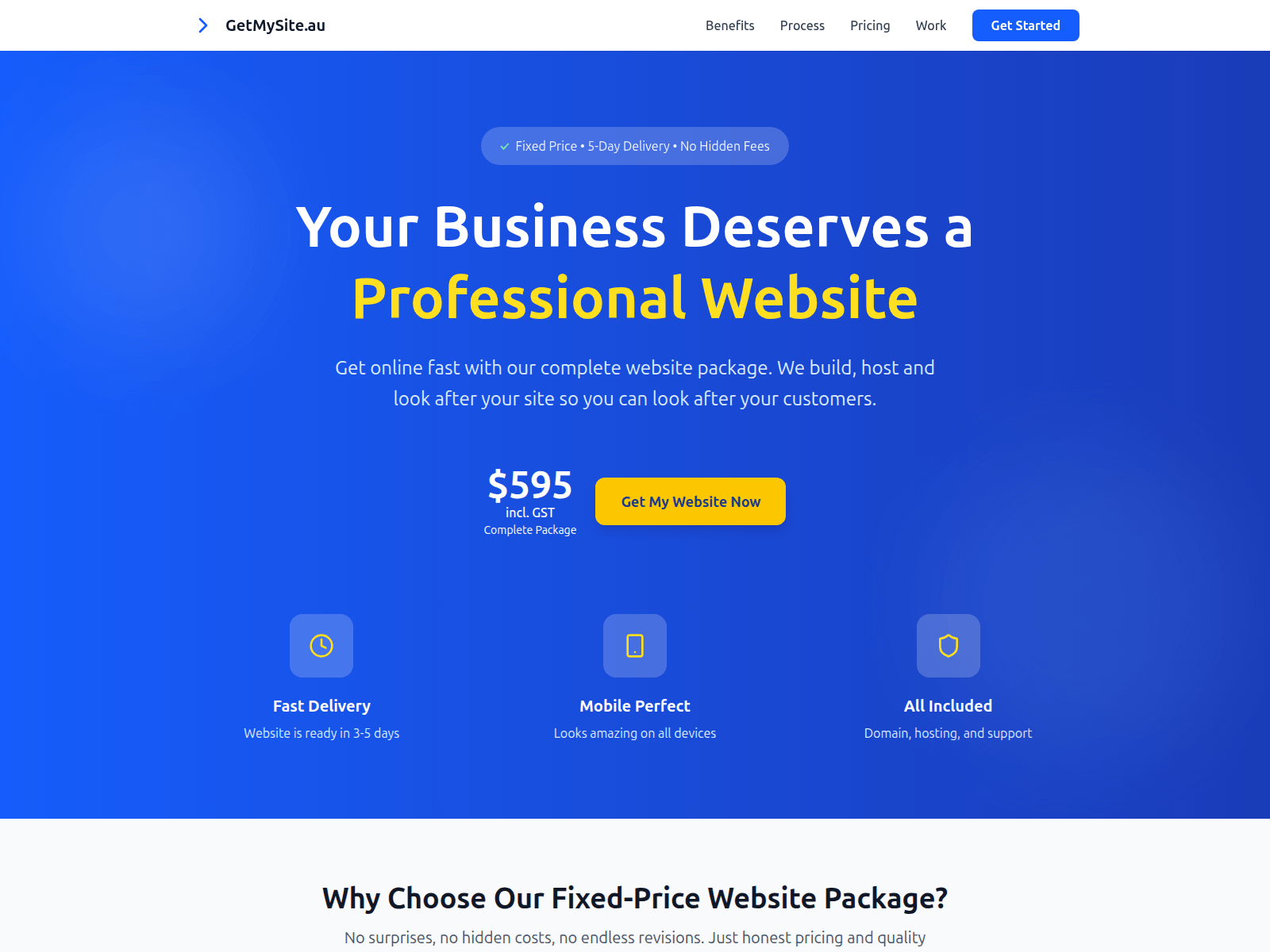 Forensic screenshot of getmysite.pages.dev